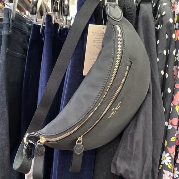 Kate Spade Chelsea Nylon Belt Bag Fanny Pack Black - Picture 15 of 16